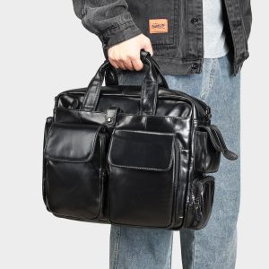The Explorer Carryall — Black · Multi-pocket design